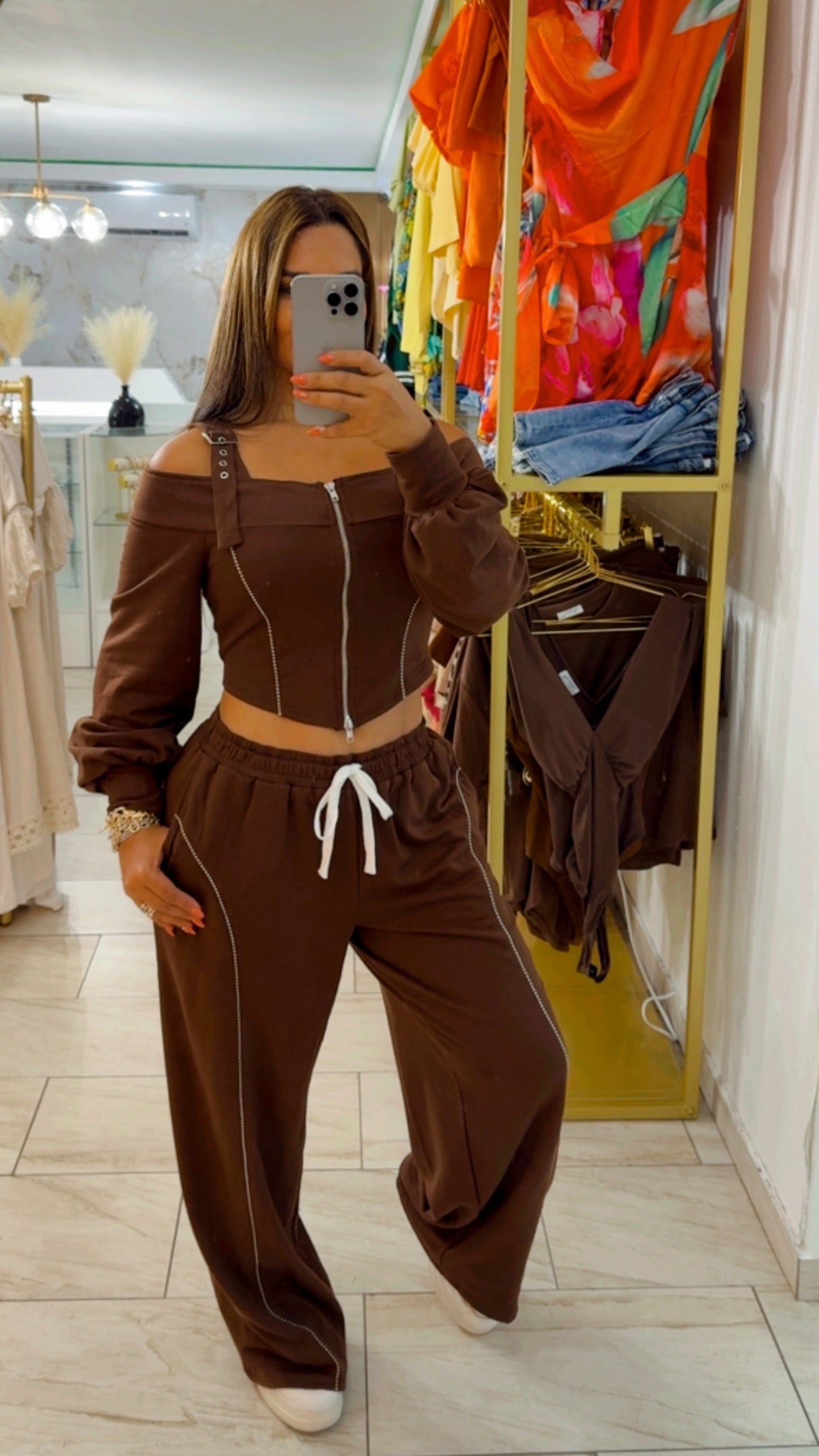 Cuenca Brown Set (spandex) utilicé talla M y el S también me sirve