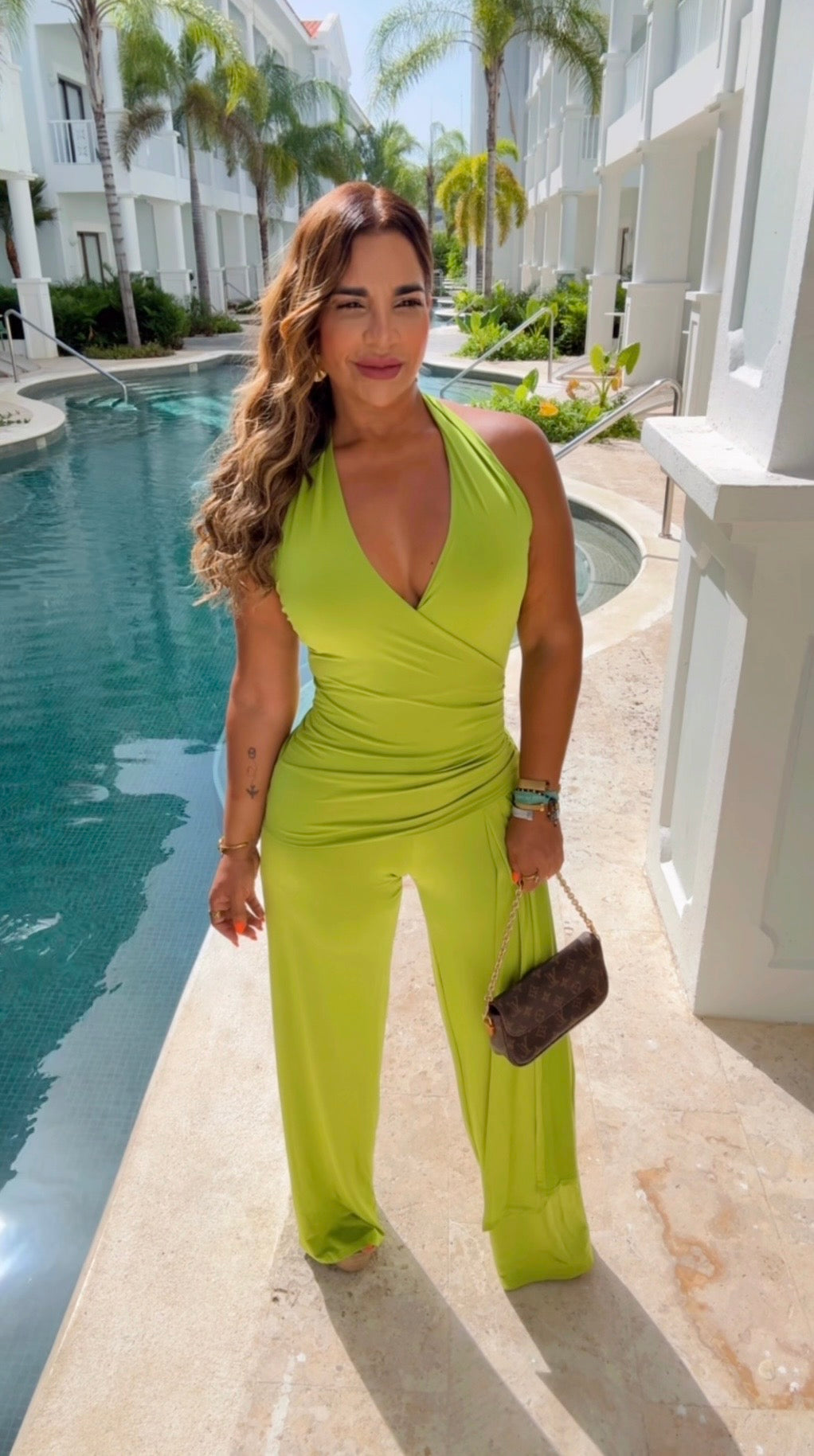 Barceló Green Jumpsuit (stretch)