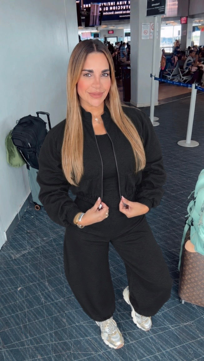Restock Panamá Jacket & Jumpsuit Black Set (spandex) Llegan el próximo martes