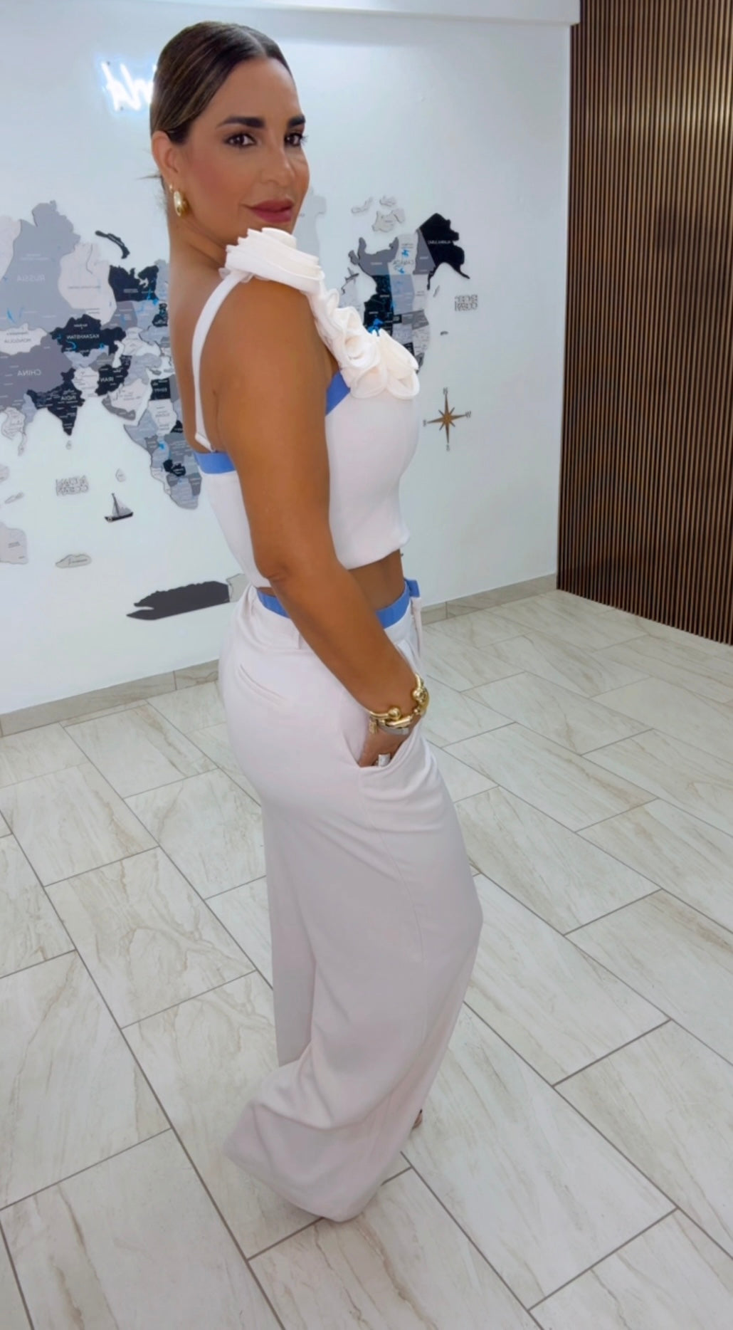 Flamenco Beige Set, (utilicé talla Médium)