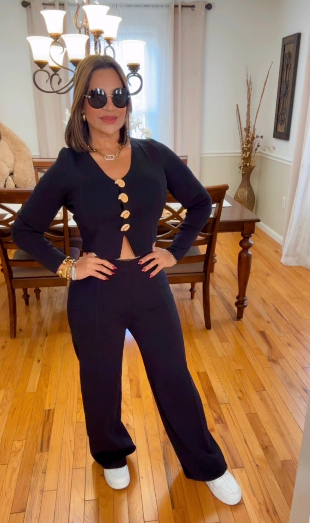 Dinamarca Black Set (stretch) utilicé talla Médium