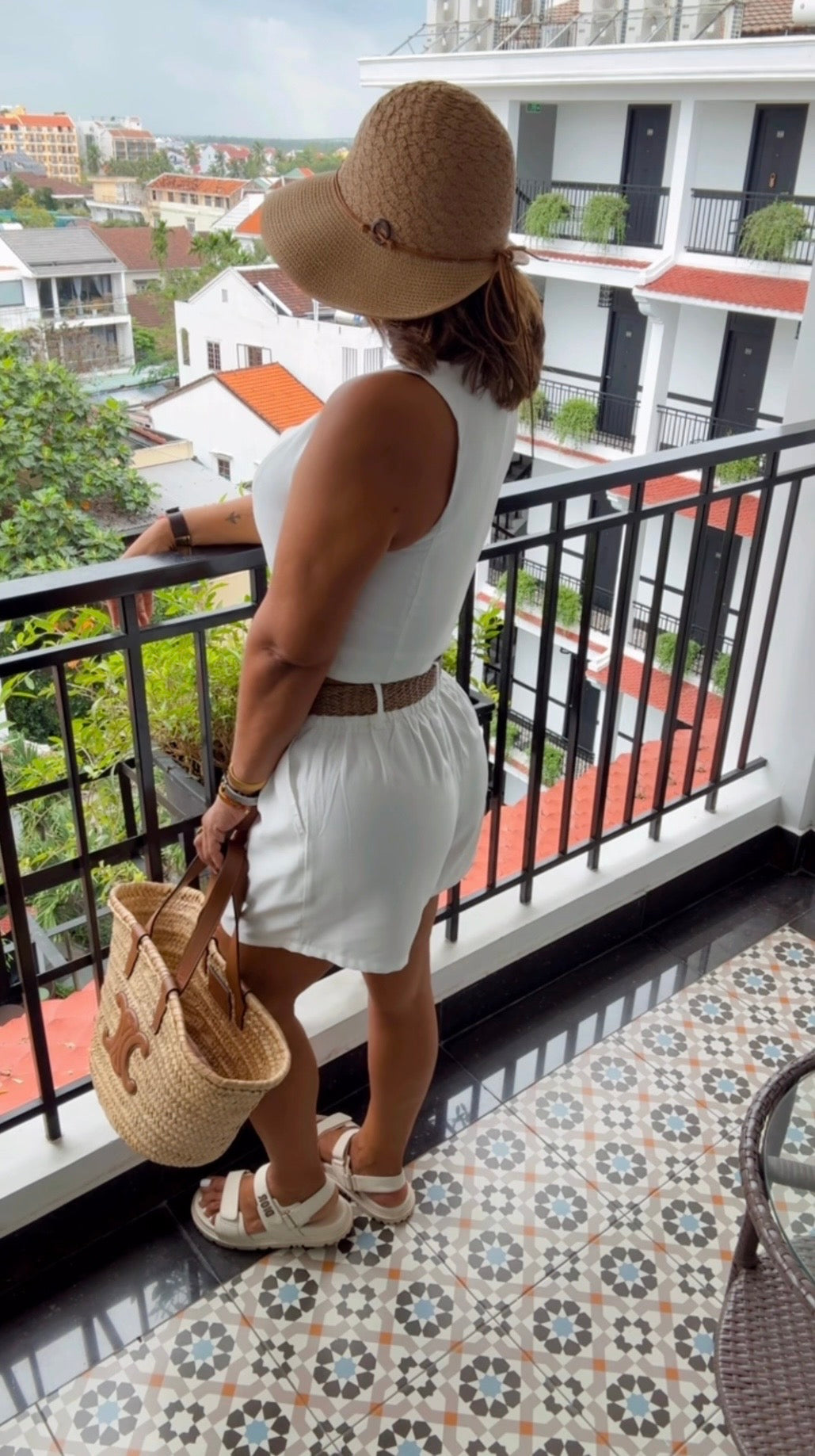 Bohemian White Vest Set (utilicé talla Médium) incluye el cinturón