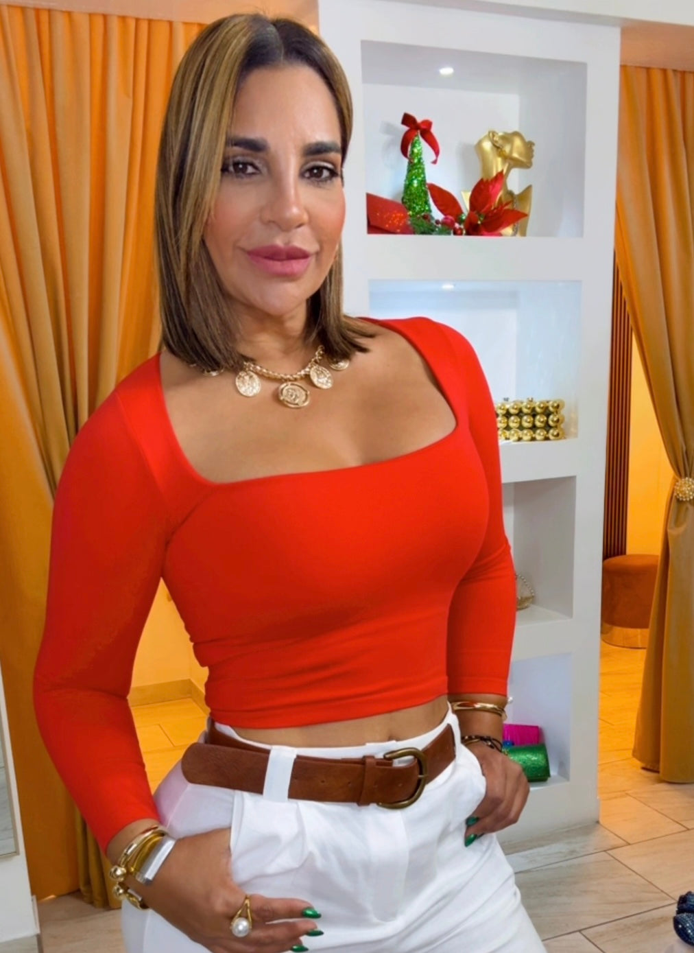 Restock Red Long Sleeve Shirt (stretch) Llegan el próximo miércoles