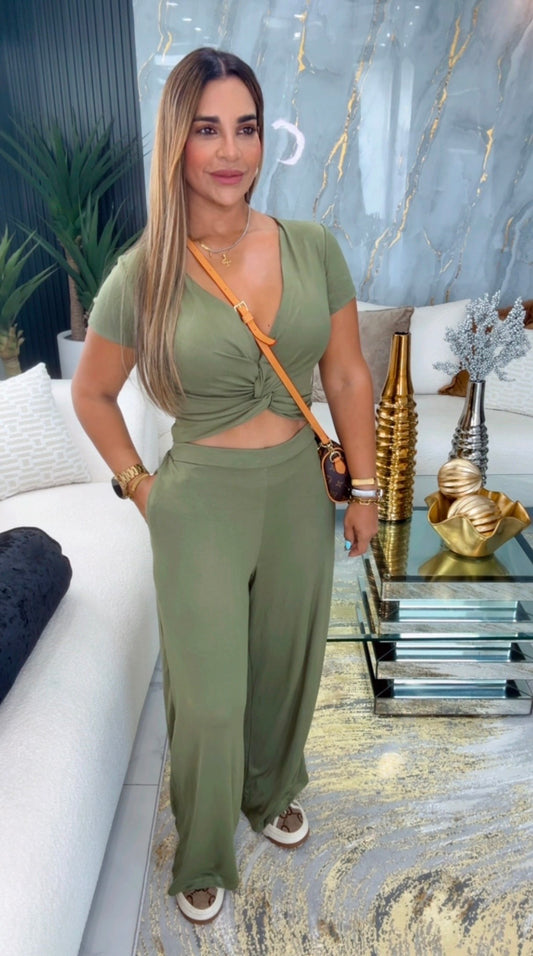 Casual Olive Set (spandex)