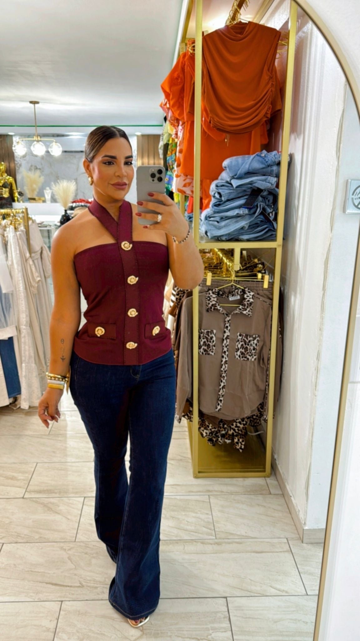 Vibrant Jean (entalle alto) stretch, utilicé talla 5