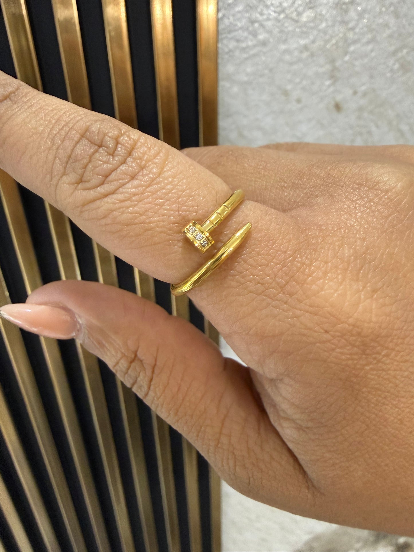 Cartier Inspired Ring (Size 8) Stainless Steel