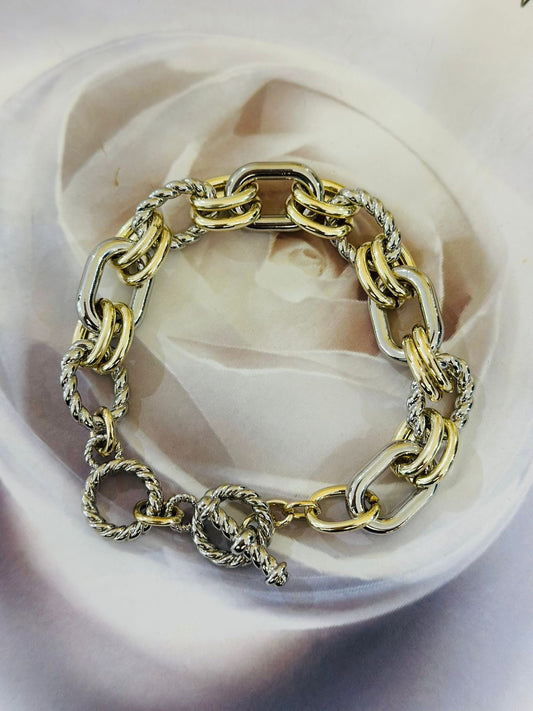 Circle Two Tones Bracelet