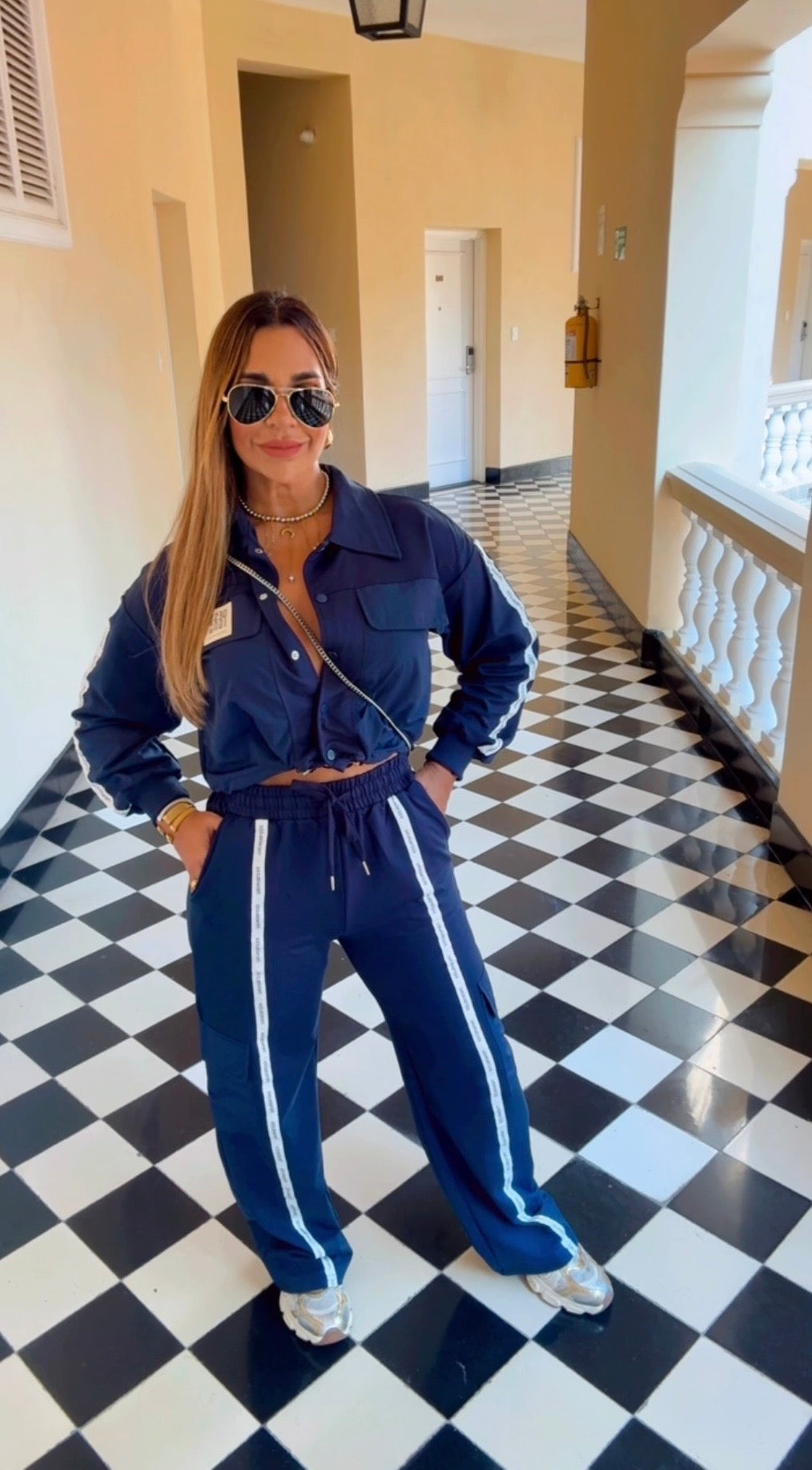 Trends Navy Blue Travel Set (spandex)